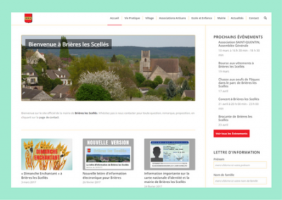 Site internet de la Mairie de Brières les Scellés